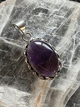 Natural Purple Amethyst Crystal Stone Jewelry Pendant #5aUFwwXGtSw