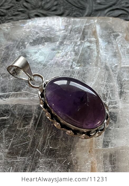 Natural Purple Amethyst Crystal Stone Jewelry Pendant - #5aUFwwXGtSw-2