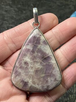 Natural Purple Lepidolite Crystal Stone Jewelry Pendant #wd2z4nt0A04