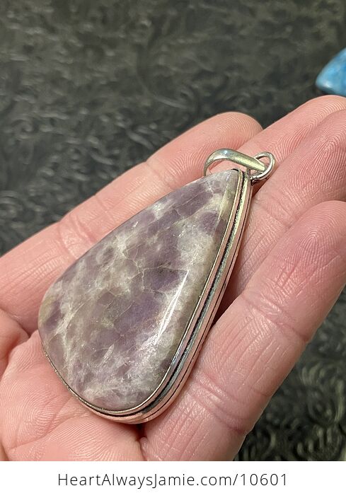 Natural Purple Lepidolite Crystal Stone Jewelry Pendant - #wd2z4nt0A04-5
