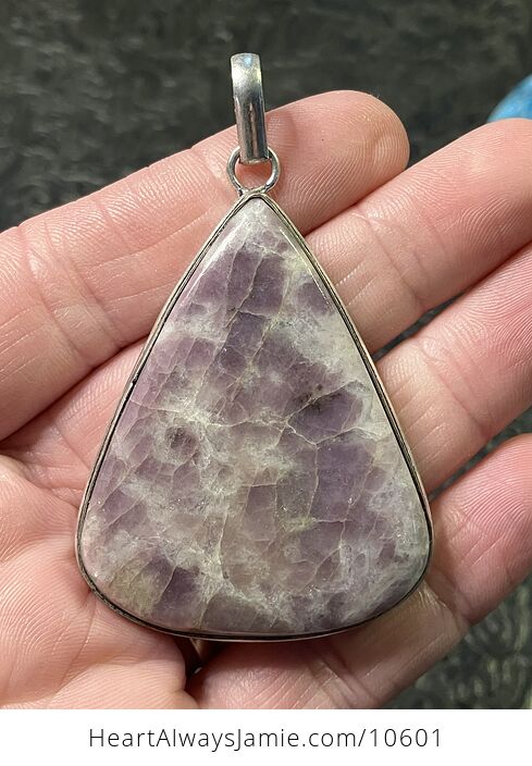 Natural Purple Lepidolite Crystal Stone Jewelry Pendant - #wd2z4nt0A04-1