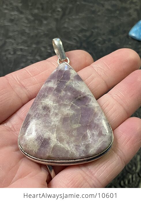 Natural Purple Lepidolite Crystal Stone Jewelry Pendant - #wd2z4nt0A04-3