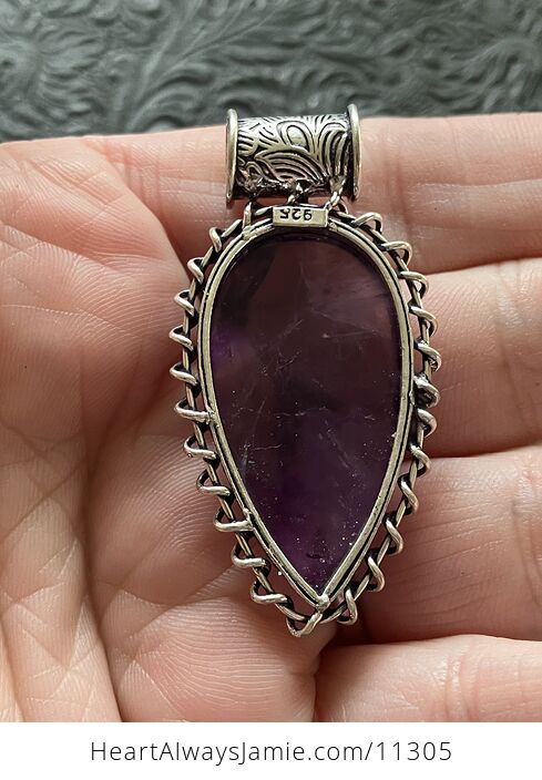 Natural Purple Star Amethyst Crystal Stone Jewelry Pendant - #kE3wpFpNiyw-5