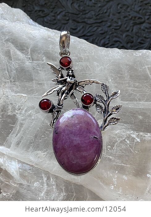 Natural Raw Polished Ruby Stone Fairy Jewelry Crystal Pendant - #WPe0mJDkYyk-1