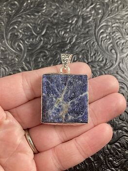 Natural Raw Soldalite Crystal Stone Jewelry Pendant #3Brs1A5bUe0