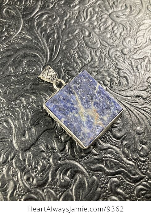 Natural Raw Soldalite Crystal Stone Jewelry Pendant - #3Brs1A5bUe0-3