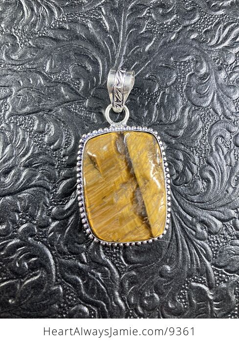 Natural Raw Tigers Eye Crystal Stone Jewelry Pendant - #oCoSwVEHxk0-1