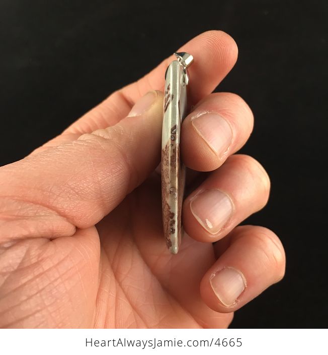 Natural Rectangle Shaped Chohua Jasper Stone Jewelry Pendant - #pDM5Ec3Cbn4-4