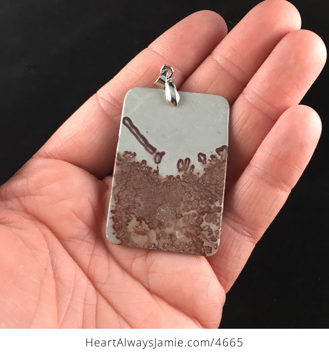 Natural Rectangle Shaped Chohua Jasper Stone Jewelry Pendant - #pDM5Ec3Cbn4-5