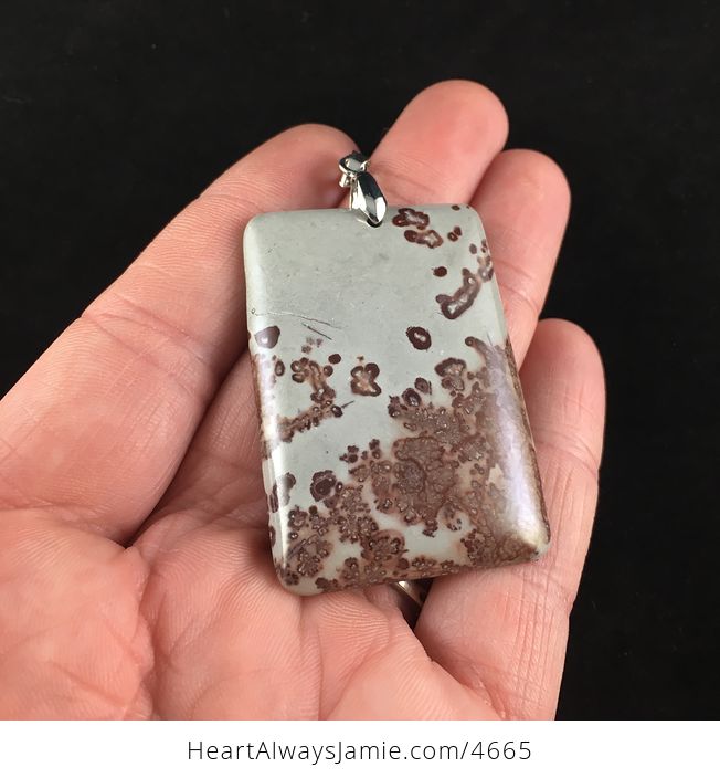 Natural Rectangle Shaped Chohua Jasper Stone Jewelry Pendant - #pDM5Ec3Cbn4-2