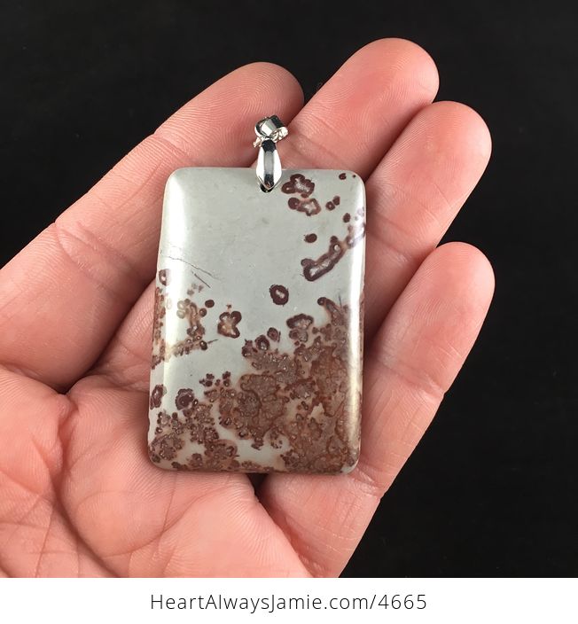 Natural Rectangle Shaped Chohua Jasper Stone Jewelry Pendant - #pDM5Ec3Cbn4-1