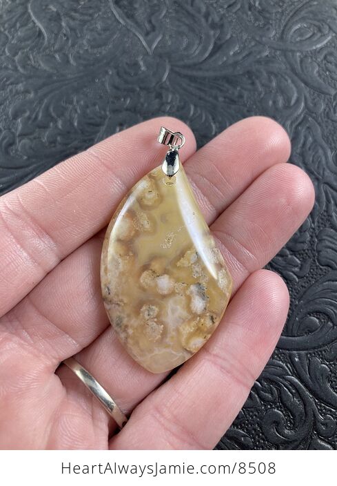 Natural Scenic Dendritic Agate Stone Crystal Jewelry Pendant - #ULFUq0zDMW0-1