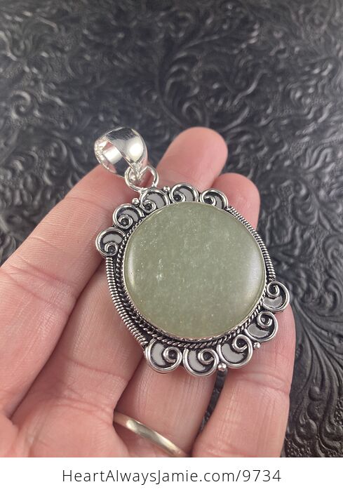 Natural Sparkly Green Aquamarine Crystal Stone Jewelry Pendant - #HdHchk5XHY8-2