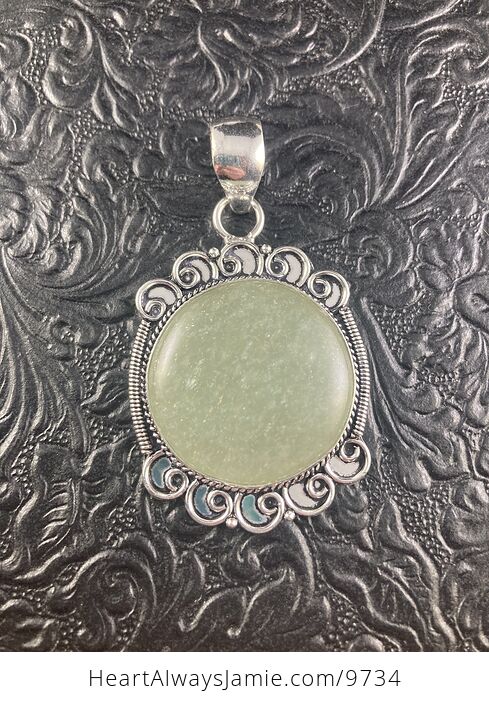 Natural Sparkly Green Aquamarine Crystal Stone Jewelry Pendant - #HdHchk5XHY8-4
