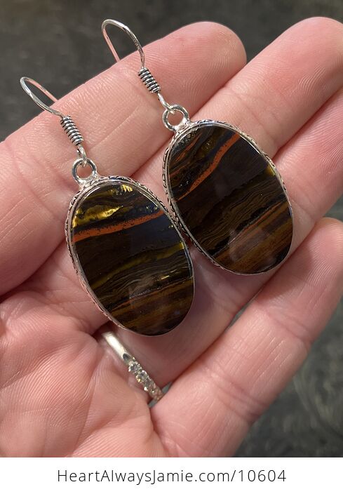 Natural Tiger Iron Crystal Stone Jewelry Earrings - #fGG4EtnRd9k-5