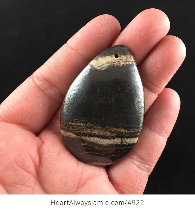 Natural Tiger Iron Stone Jewelry Pendant - #AcAKNBvk3R4-1