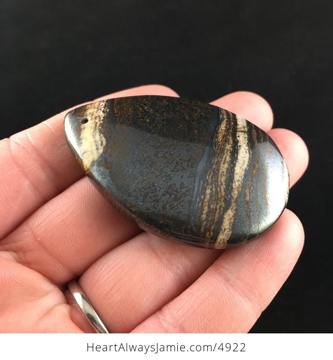 Natural Tiger Iron Stone Jewelry Pendant - #AcAKNBvk3R4-3