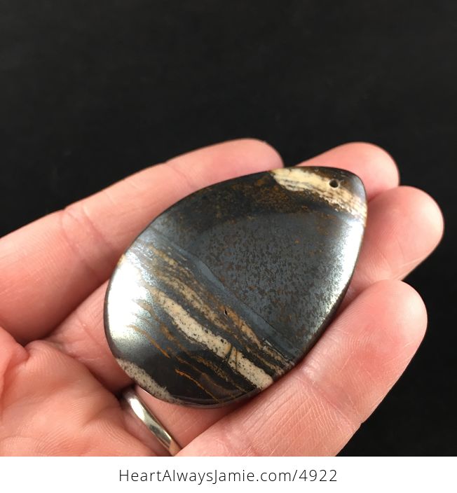 Natural Tiger Iron Stone Jewelry Pendant - #AcAKNBvk3R4-2