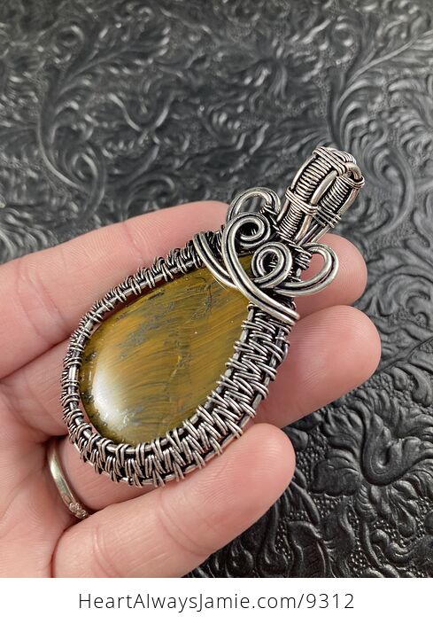 Natural Tigers Eye Crystal Stone Jewelry Pendant - #vxZbgUri6HE-4