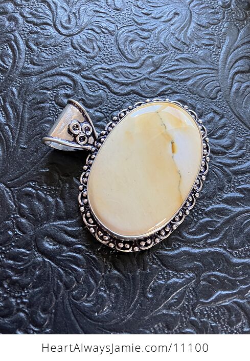 Natural Yellow Mookaite Crystal Stone Jewelry Pendant - #jU4TwobWVvw-6