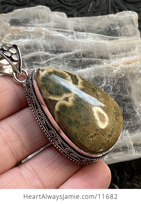 Ocean Jasper Crystal Stone Jewelry Pendant - #Knh1s5RDedM-5