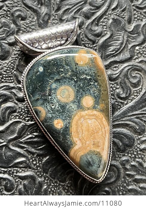 Ocean Jasper Crystal Stone Jewelry Pendant - #OyMsZpYWxKw-1