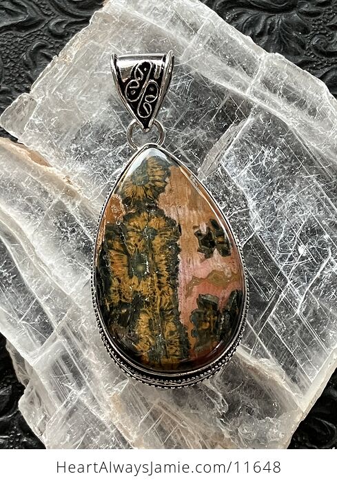 Ocean Jasper Crystal Stone Jewelry Pendant - #qnF1x5NCmTU-1