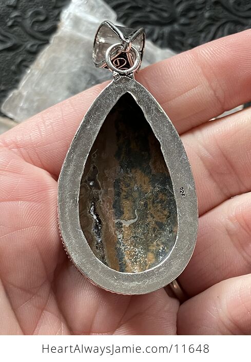 Ocean Jasper Crystal Stone Jewelry Pendant - #qnF1x5NCmTU-5