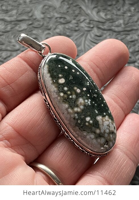 Ocean Jasper Crystal Stone Jewelry Pendant - #wQHhJgPRy8c-3