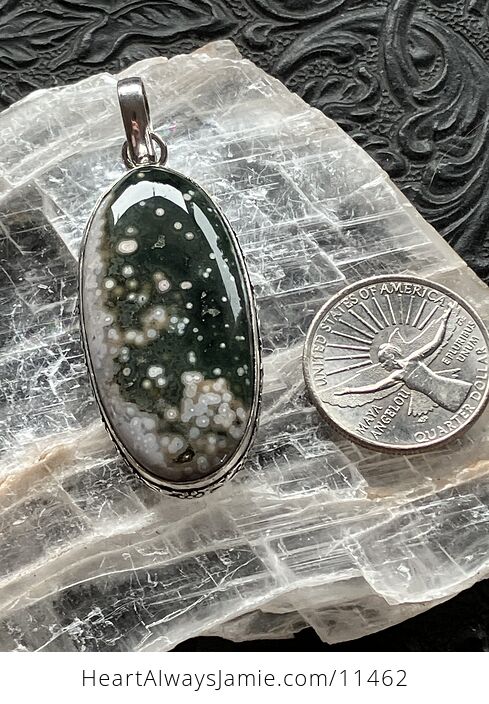 Ocean Jasper Crystal Stone Jewelry Pendant - #wQHhJgPRy8c-9