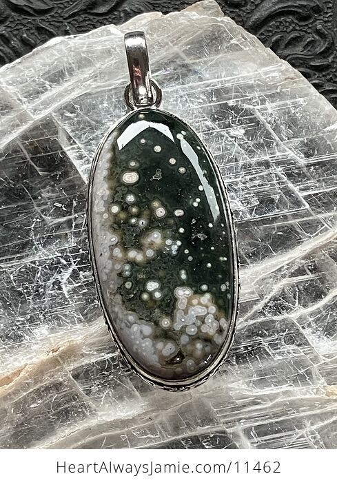 Ocean Jasper Crystal Stone Jewelry Pendant - #wQHhJgPRy8c-1