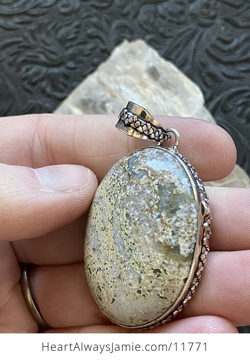 Ocean Jasper Crystal Stone Jewelry Pendant - #www3Kvz2iVY-4