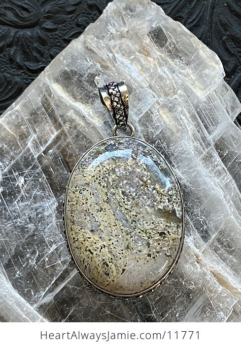 Ocean Jasper Crystal Stone Jewelry Pendant - #www3Kvz2iVY-1