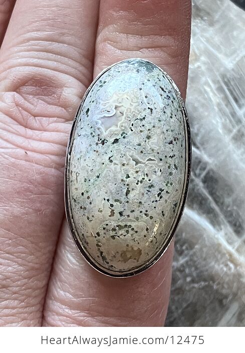 Ocean Jasper Crystal Stone Jewelry Ring - #m78EIzpaFSk-2