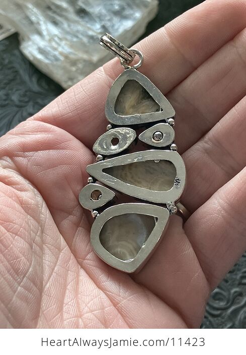 Ocean Jasper Crystal Stones with Citrine Jewelry Pendant - #2mKr58f9q9g-4