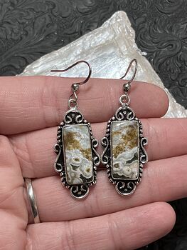 Ocean Jasper Earrings Crystal Stone Jewelry #z4S0poZsMMs