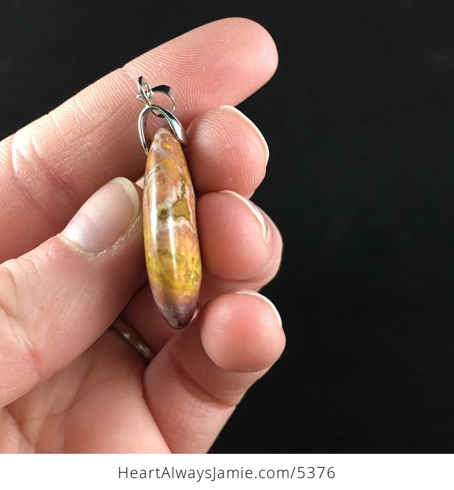 Ocean Jasper Stone Jewelry Pendant - #2ynRHMVzaRQ-5