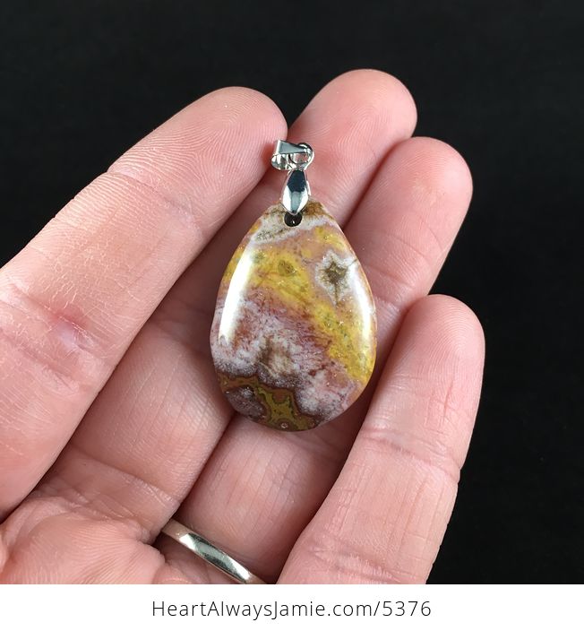 Ocean Jasper Stone Jewelry Pendant - #2ynRHMVzaRQ-1