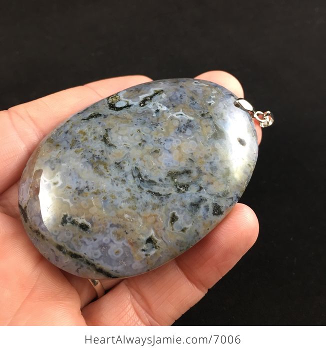 Ocean Jasper Stone Jewelry Pendant - #61IQD1BOVvA-3