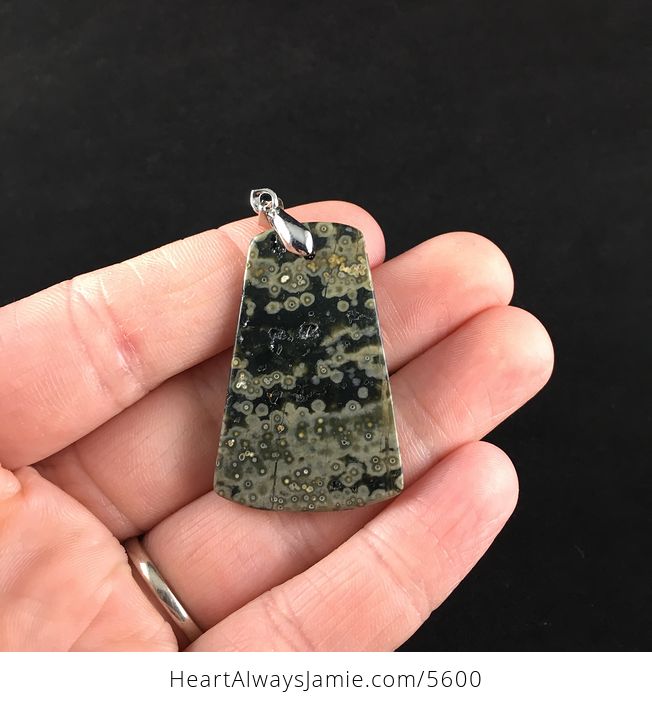 Ocean Jasper Stone Jewelry Pendant - #EoJlJZ2H8NI-6