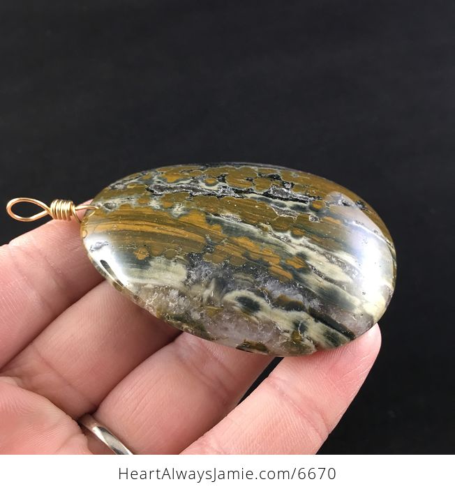Ocean Jasper Stone Jewelry Pendant - #btBEV44bXIc-4