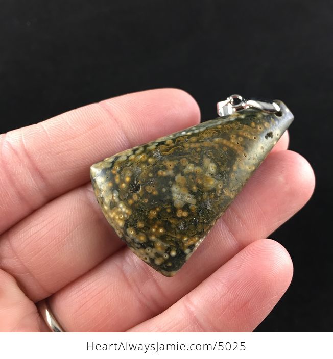Ocean Jasper Stone Jewelry Pendant - #xMPUDSoYvlQ-3