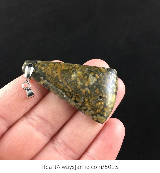 Ocean Jasper Stone Jewelry Pendant - #xMPUDSoYvlQ-4
