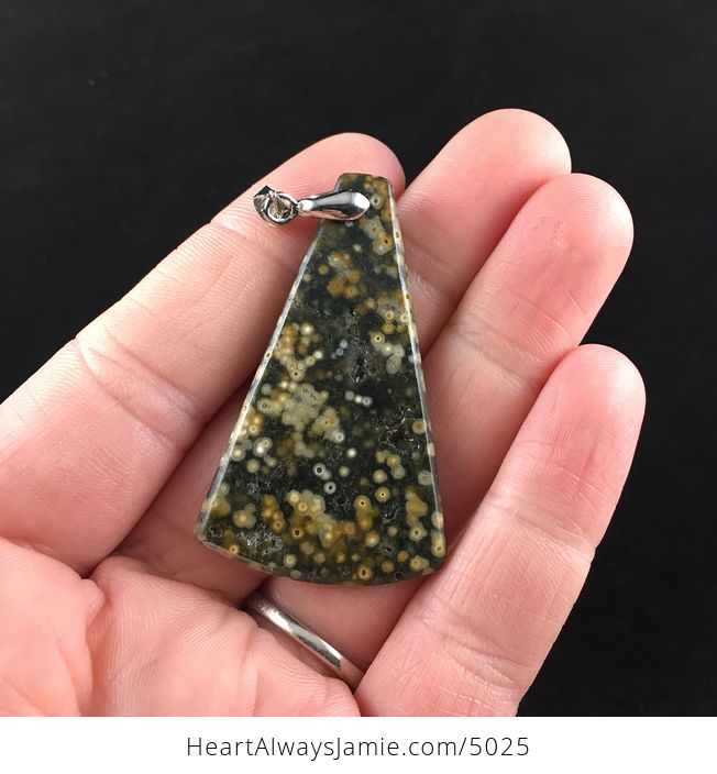 Ocean Jasper Stone Jewelry Pendant - #xMPUDSoYvlQ-6