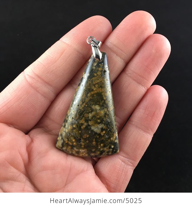 Ocean Jasper Stone Jewelry Pendant - #xMPUDSoYvlQ-1