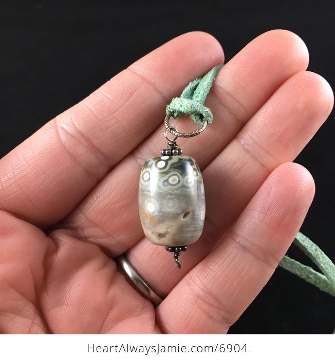 Ocean Jasper Stone Jewelry Pendant Necklace - #fZkTEaIGXAk-4