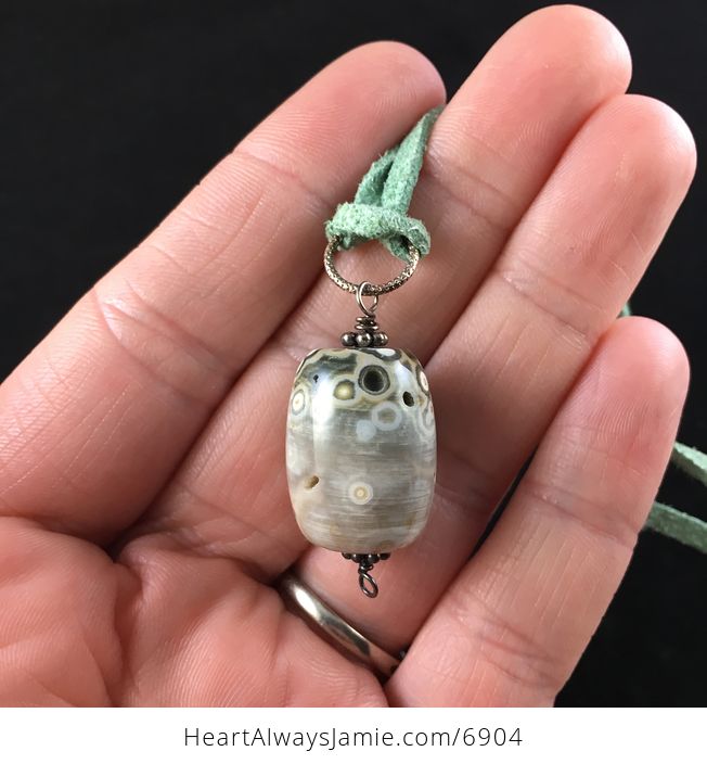 Ocean Jasper Stone Jewelry Pendant Necklace - #fZkTEaIGXAk-1