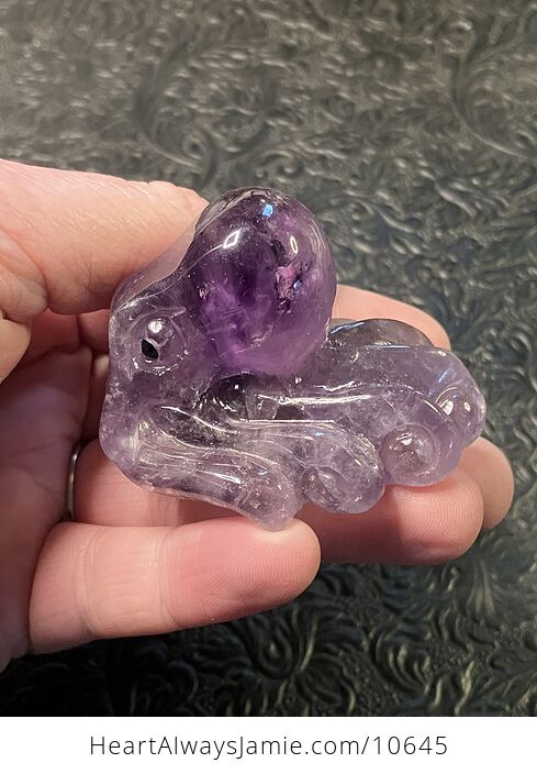 Octopus Carved in Polished Amethyst Crystal - #lhTYfz12Gfw-4