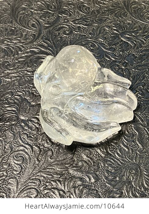 Octopus Carved in Polished Quartz Crystal - #uqZfgOsqWKA-2
