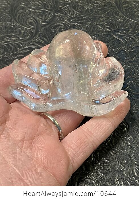Octopus Carved in Polished Quartz Crystal - #uqZfgOsqWKA-7